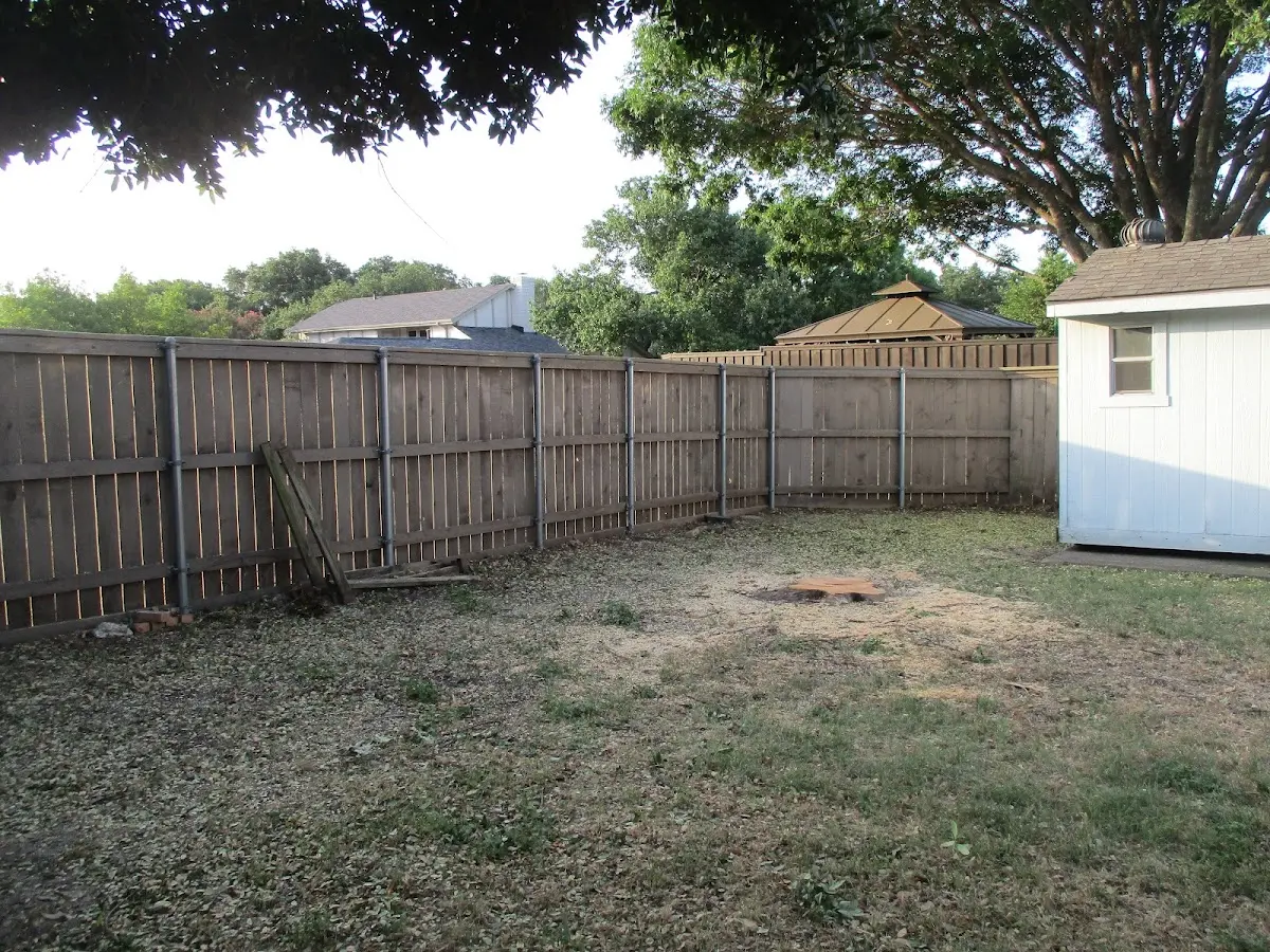 Cleared yard after professional tree removal in East Spencer